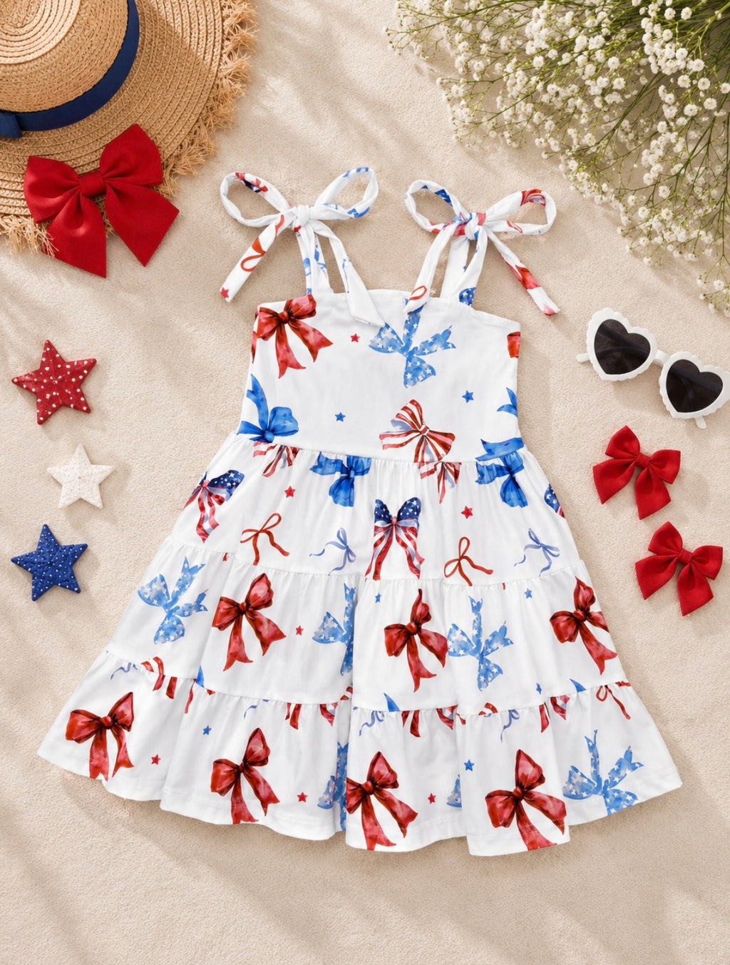 Liberty Bows Tiered Dress