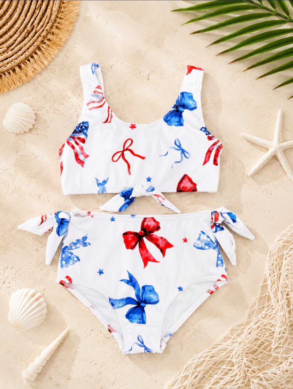 Red, White & Bow-itful Swim Mini