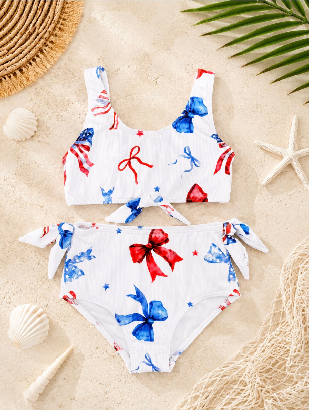 Red, White & Bow-itful Swim Mini