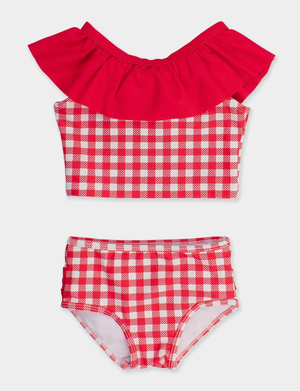 Preorder Girls Red Ruffle Tankini 2 Piece