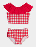 Preorder Girls Red Ruffle Tankini 2 Piece
