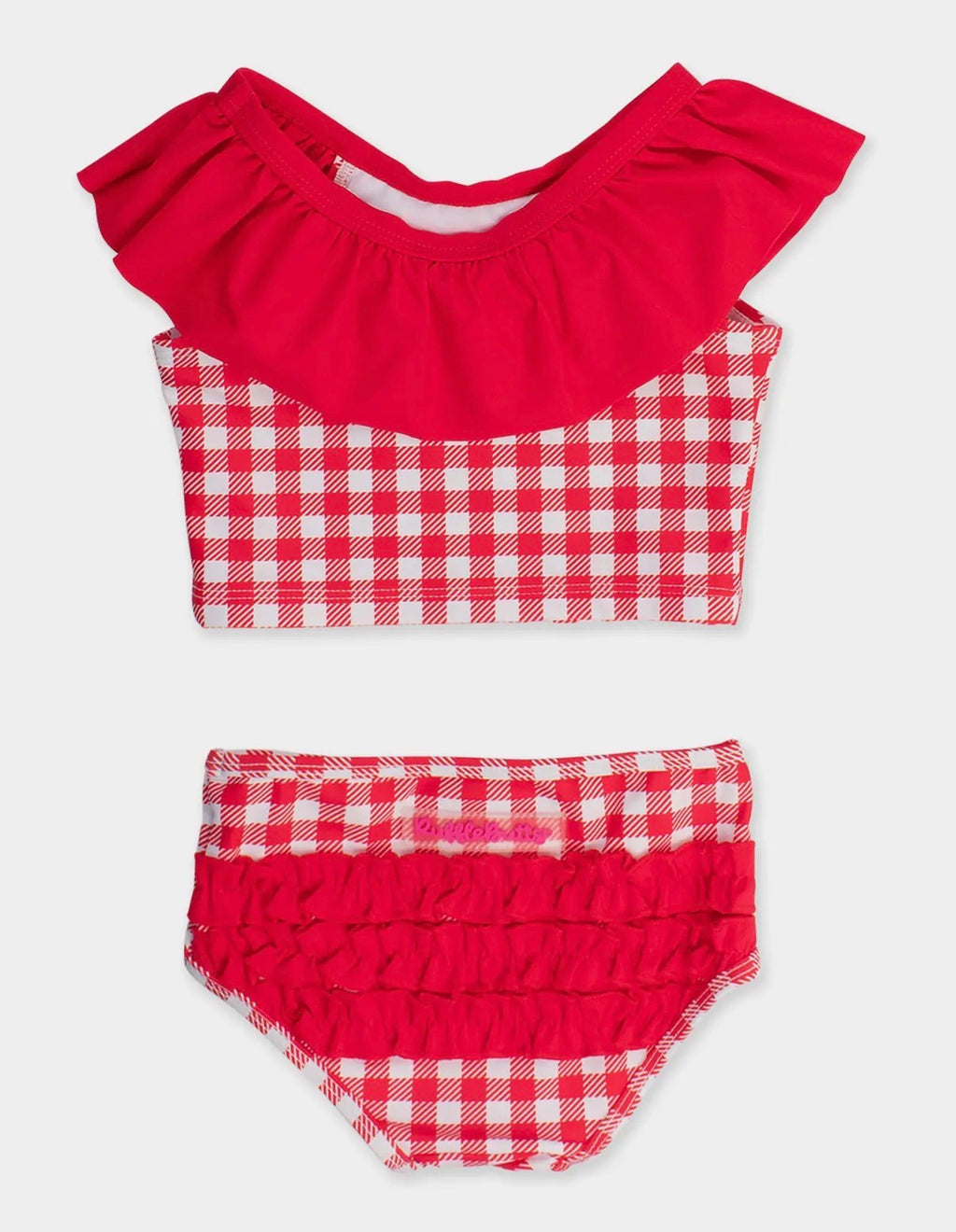 Preorder Girls Red Ruffle Tankini 2 Piece