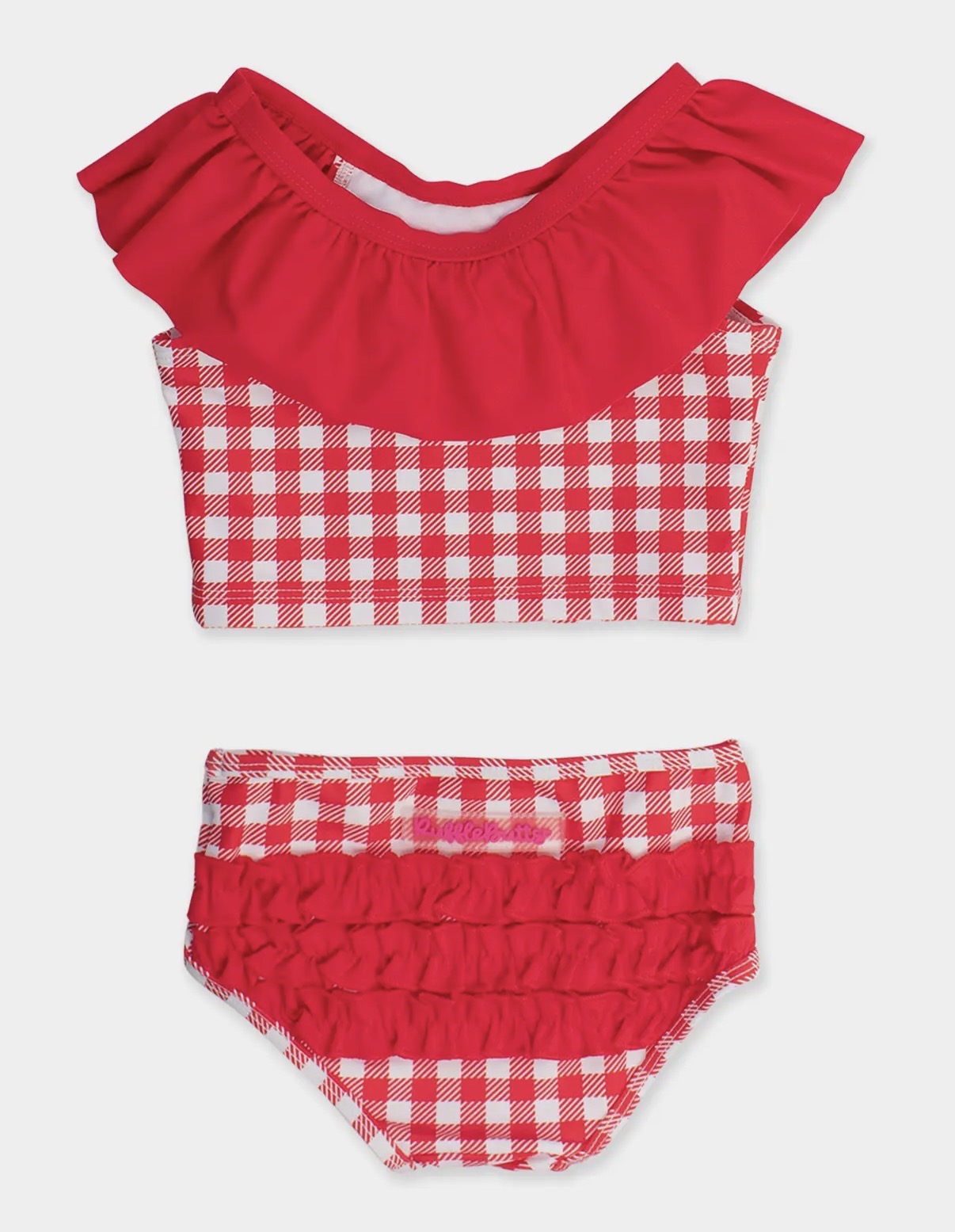 Preorder Girls Red Ruffle Tankini 2 Piece